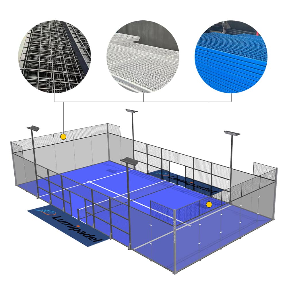 Padel court mesh & frames